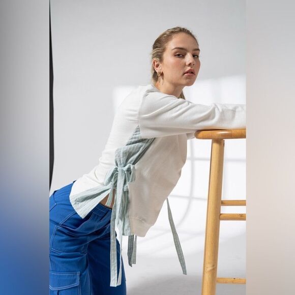 Side Tie Sweatshirt - Picture 1 of 2